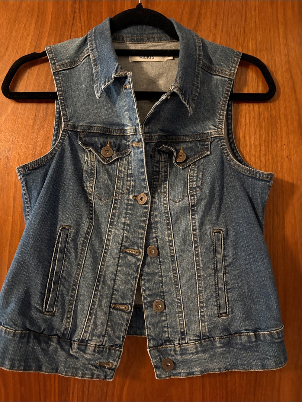 Ricki's Blue Denim Sleeveless Jacket Vest